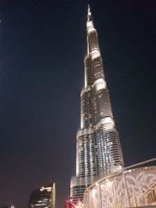 "Vanja Keindl inženjerka građevine-Burj Khalifa noću"