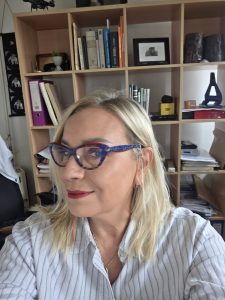 "Vanja Keindl, Civil Engineer and Blogger in her Office"
