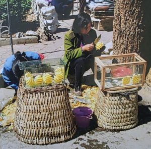 "Bamboo architecture Southeast Asia – basket table"